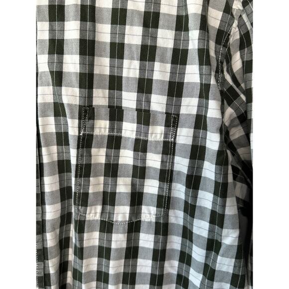 Heritage Collection by Bass Slim Fit Black Check Print Button-Up Shirt Men's XL - Picture 3 of 7